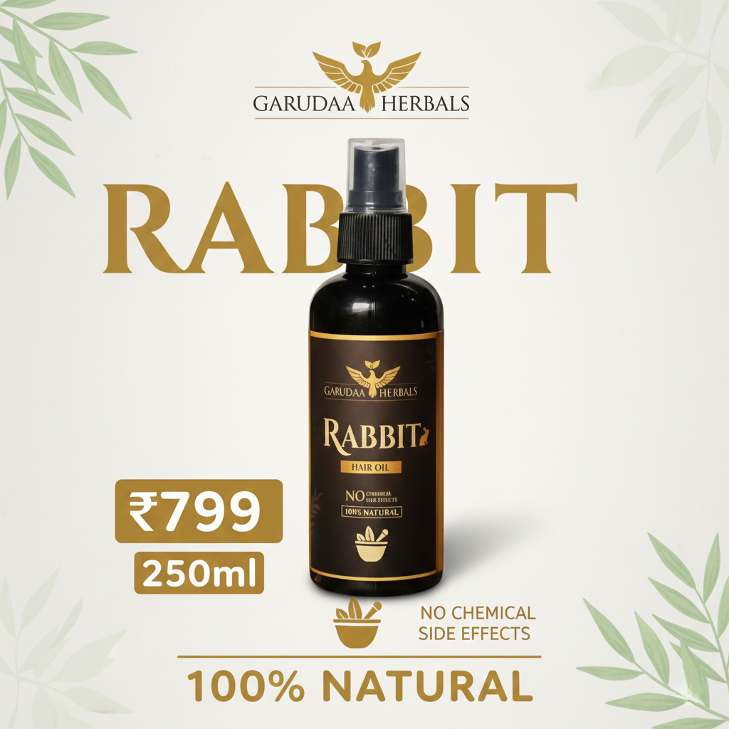 Rabbit Herbal Hair Oil – 100% Stronger, Healthier Growth