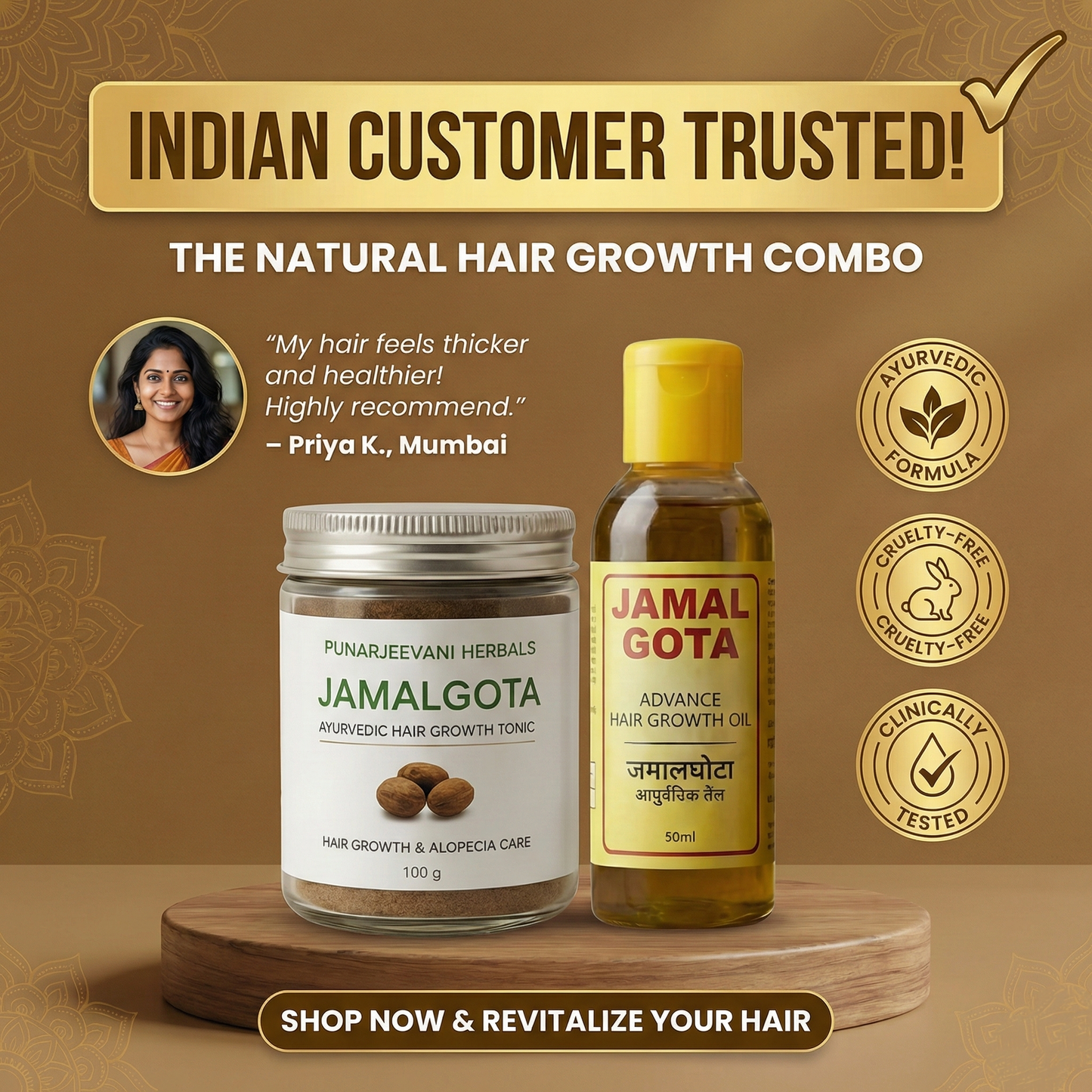 Advanced Jamalgota Herbal Hair Oil-100% Intense Hair Care