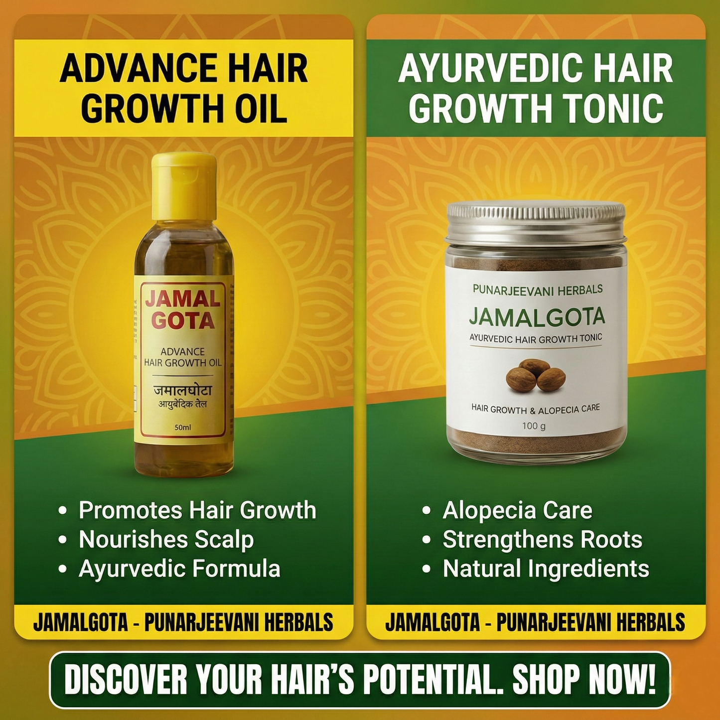 Advanced Jamalgota Herbal Hair Oil-100% Intense Hair Care