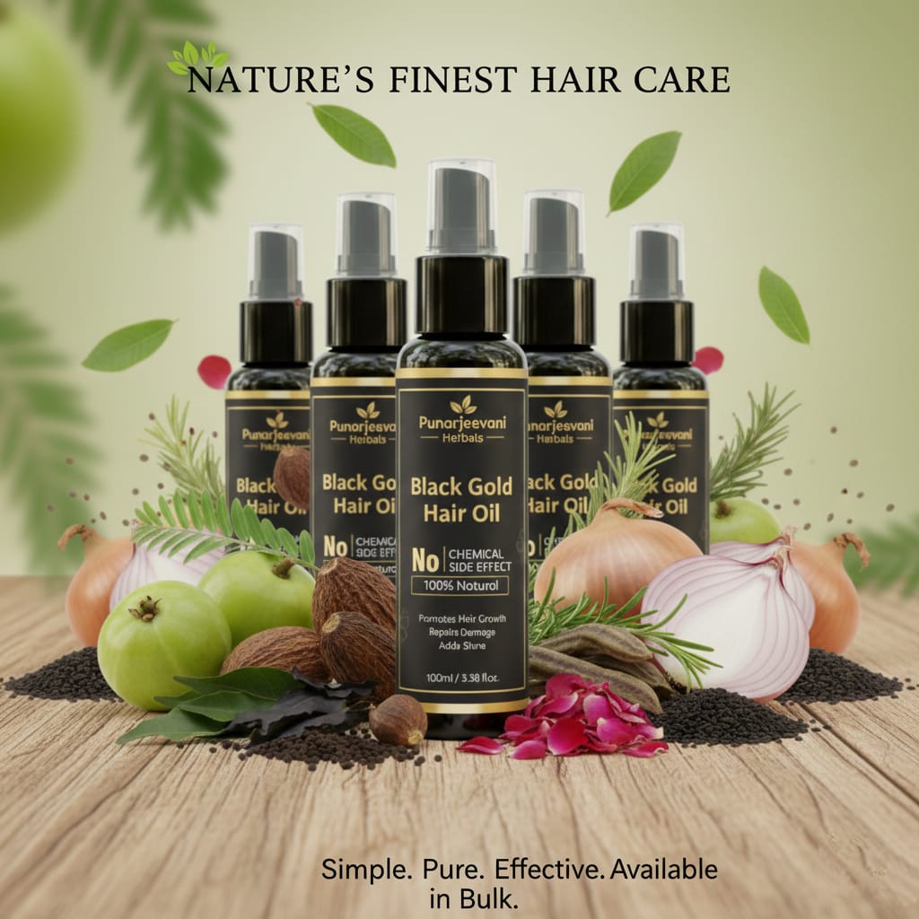 Black Gold Hair Oil-100% Effective Hair Oil