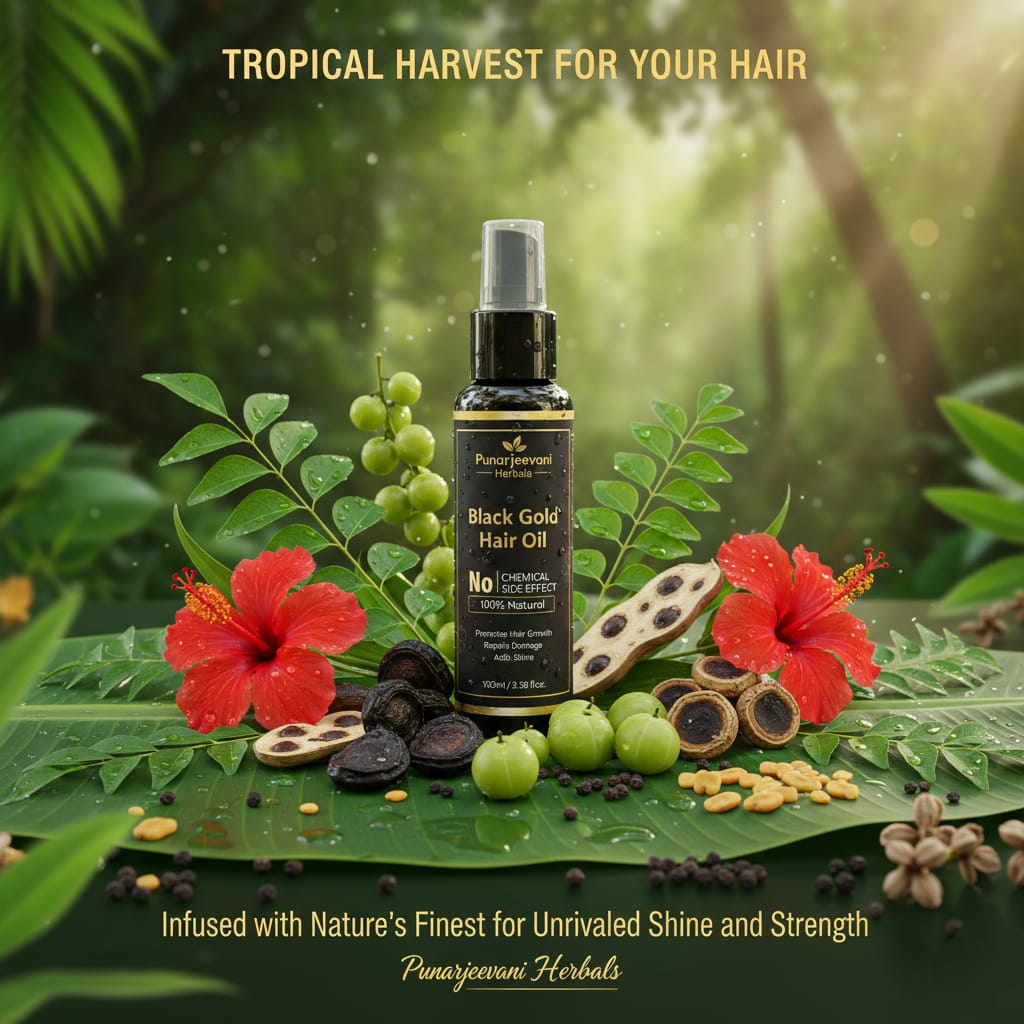 Black Gold Hair Oil-100% Effective Hair Oil