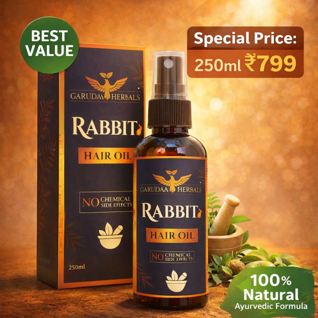 Rabbit Herbal Hair Oil – 100% Stronger, Healthier Growth